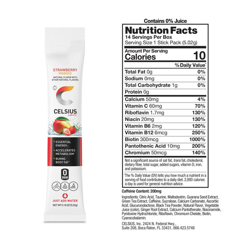 CELSIUS on-the-go Energy Drink Mix