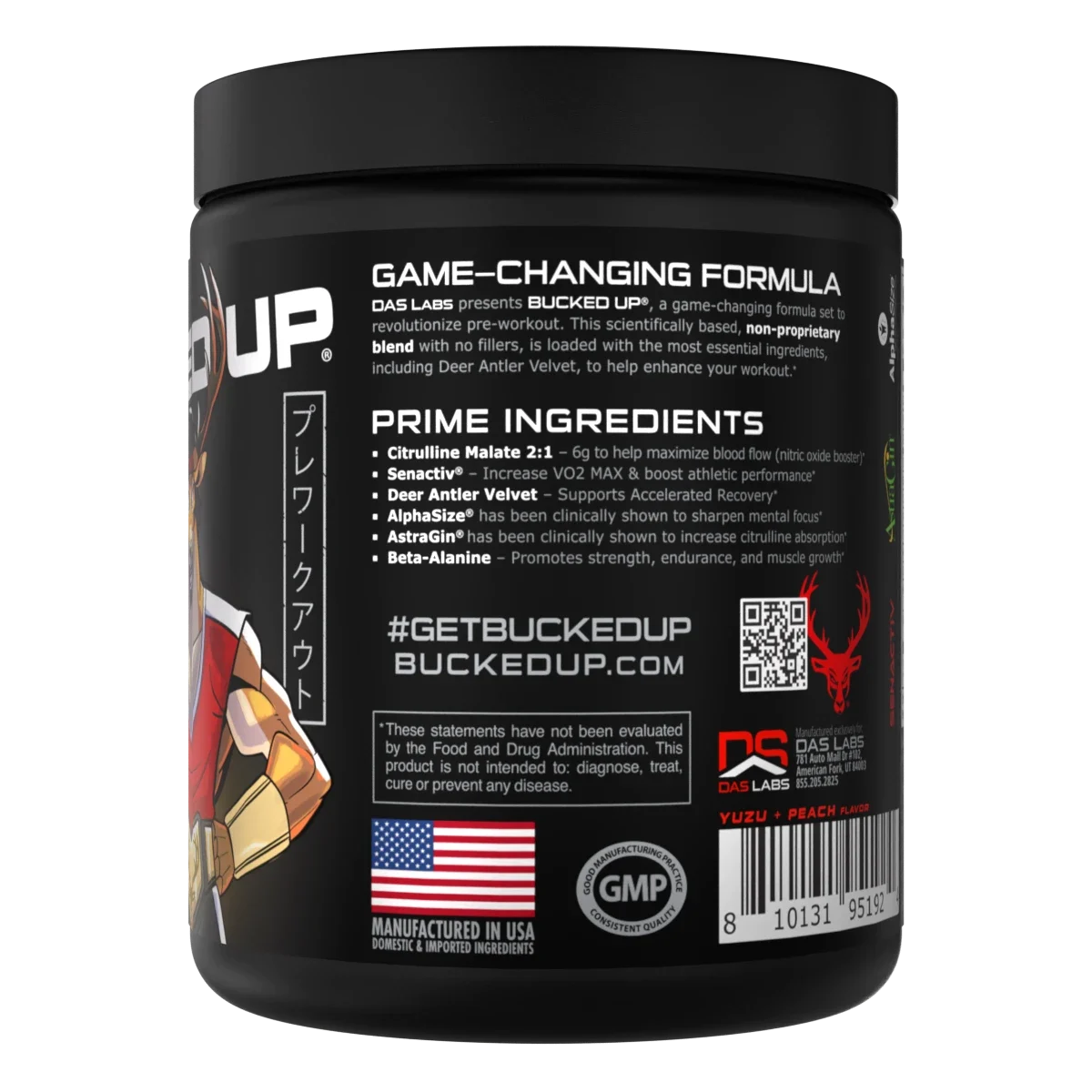 Bucked Up Pre Workout Yuza and Peach