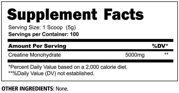 Panda Supps - Creatine Monohydrate (500 G)