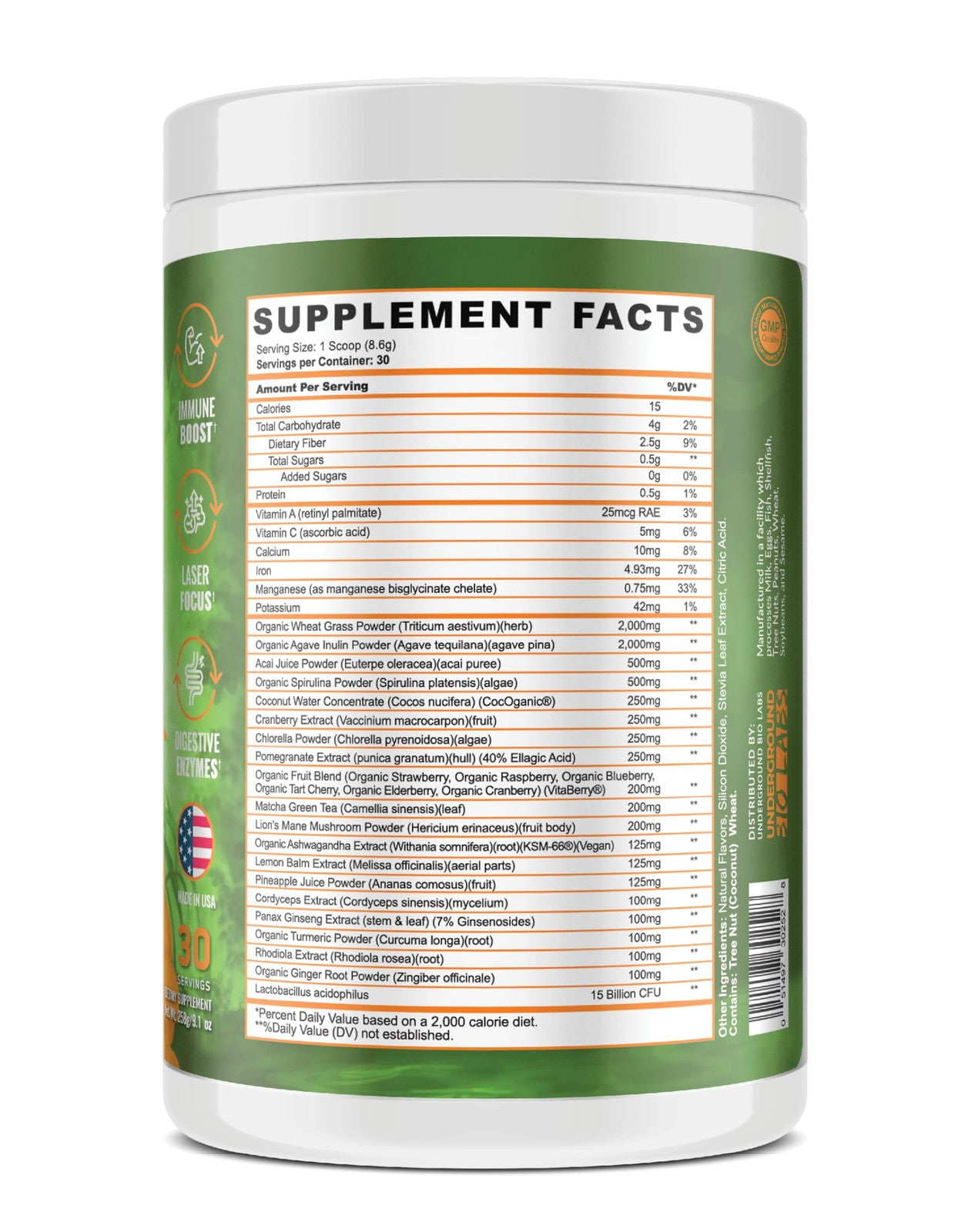 Panda Supps Greens Superfood (Greens, Reds, Golds)